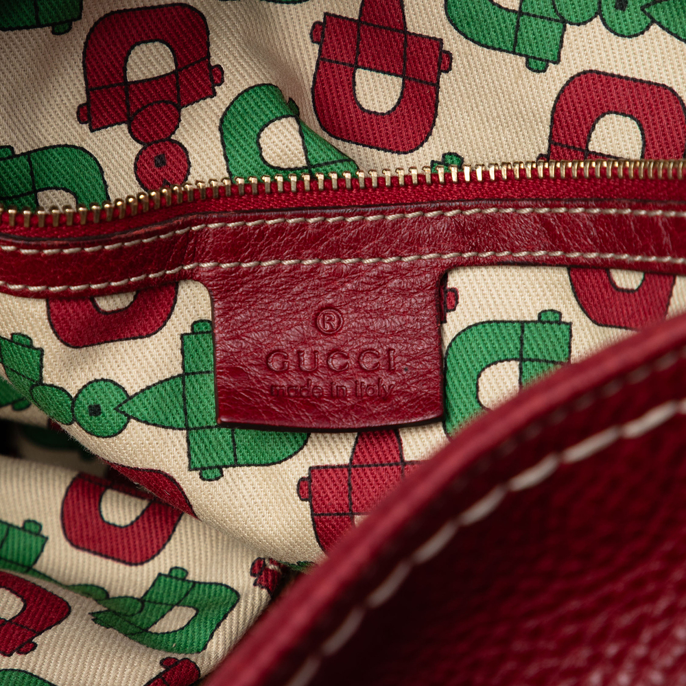 Pre-Loved Gucci Large Guccissima Trimmed Leather Signoria Hobo Bag - Picture 5 of 7